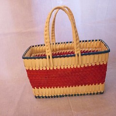 PALM LEAVES BAG Handmade Handbag Market Basket Tote bag Natural Shopping bag