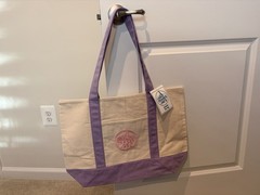 Trader Joe’s LARGE Canvas Tote NEW RELEASE LAVENDER New! VIRAL! Presale