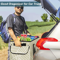 Standing Extra Large Utility Tote Bag with Hard Bottom & Hard Sides, Heavy Duty