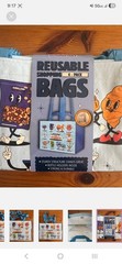 COSTCO KEEP COOL REUSABLE CHARACTER TOTE SHOPPING BAGS -4 BAGS -LARGE HEAVY DUTY