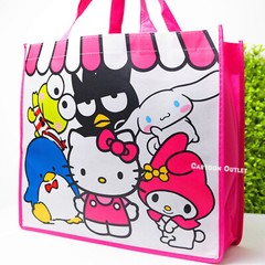 Sanrio Hello Kitty Reuseable Shopping Tote Beach Bag Friends My Melody Kerropi