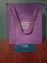 Large 15x13x9 Insulated Tote Bag With Handles & Zip Closure