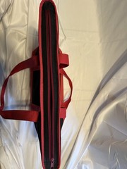 Trader Joe’s Unsulated Shopping Bag. Black & Red. 7- Gallons. Tote Bag. Cooler.