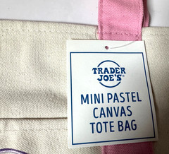 ✳️ Trader Joe’s foldable Mini Size Canvas Tote Bags pretty Total 3sets + 1 free