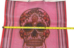 2x Skulls Mexican Mesh Tote Bag Day of the Dead Bolsa De Maya Dia De Los Muertos