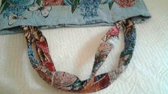 Tapestry Cat Shopping Bag 100% Polyester 12.5″ x 16″ Double Handles NEW NTag