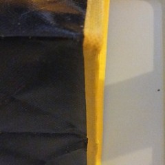 Dollar General Foldable Reusable Shopping Bag Black Yellow Non-woven Fabric