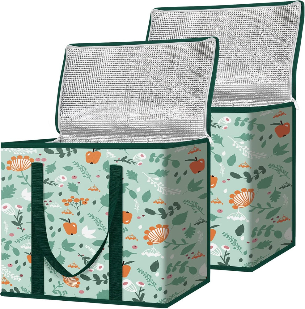 Extra Large Insulated Grocery Bags Reusable Foldable Cooler Tote Food Delivery