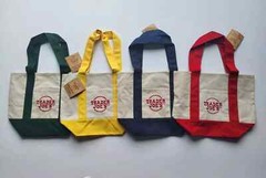 Genuine Trader Joe’s mini canvas tote bags set of All 4 Colors New with Tags