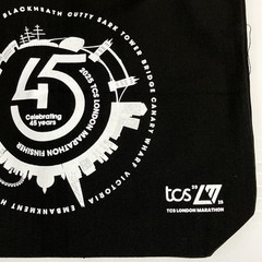 TCS London Marathon 2025 FINISHER Bag Tote 45th Landmarks Black Shopper UK New