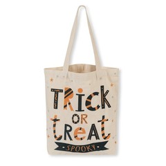 13.8″ Large Halloween Tote Bag Trick or Treat Canvas Reusable Large Bucket fo…