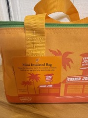 Trader Joe’s 2026 Mini Insulated Tote Bag orange Sku 84503 NEW WITH TAG
