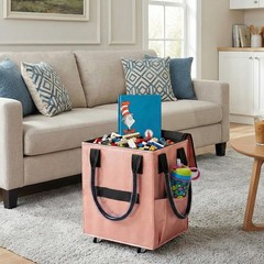 Reusable Grocery Bag on Wheel, Barrier-Free Transportation of Items, Foldable…