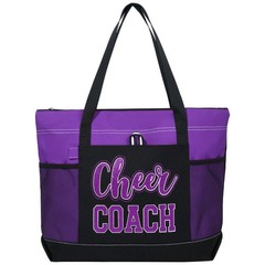 Cheer Coach Tote Bag for Cheerleaders Cheerleading Coach Gift Large Canvas Ch…