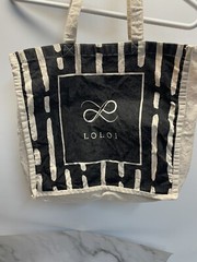 LOLOI Canvas Jute Eco Shopping Universal Tote Grocery, Beach Bag, Books