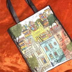 Barnes & Noble Reusable Tote Bag Bookstore Bookseller Literary Print