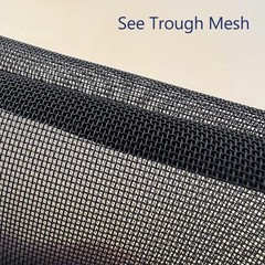 Mesh Cosmetic Bags with a 9.4×8.2 inch, a 8.2×6.3 a 6.3×4.7 Black