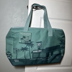 Trader Joe’s 8 Gallons Reusable Bag Cooler Large Insulated Tote Dusty Blue NWT