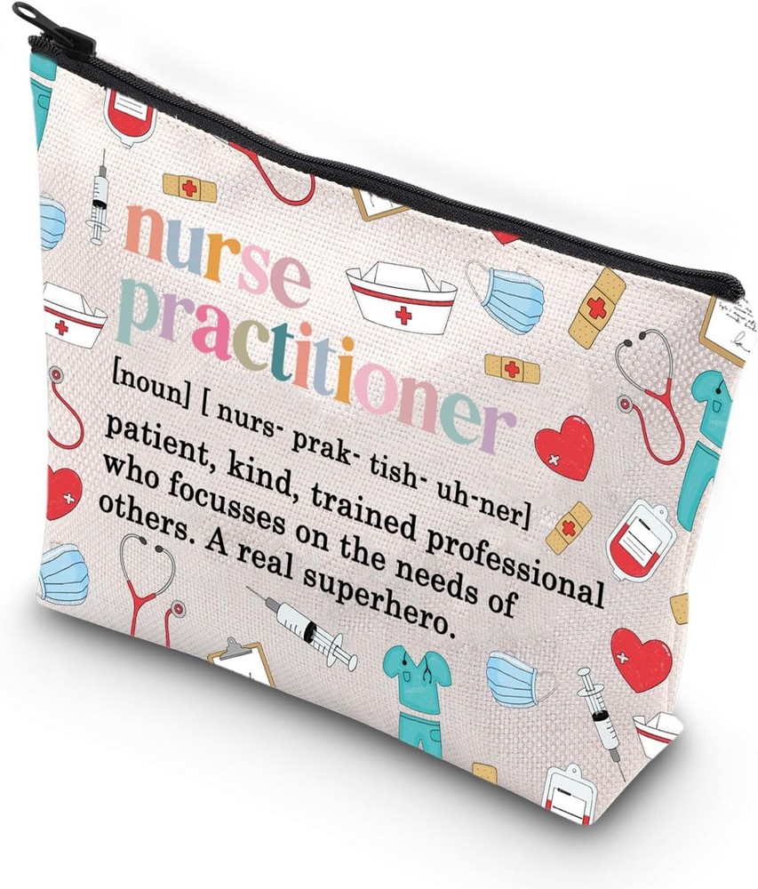 Nurse Practitioner Makeup Bag NP Gift School nurse practitioner noun