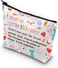 Nurse Practitioner Makeup Bag NP Gift School nurse practitioner noun