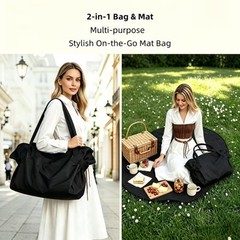 Large Capacity Outdoor Carryall Bag/Waterproof,for Shopping, Gym, Beach