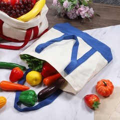 1Pcs 16″ x 14″ x 4″ Reusable Canvas Bag Tote Bag (Black)