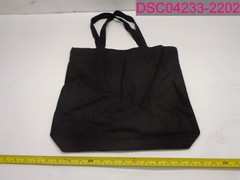 QTY=36 (3 Packs of 12); TBF Reusable Bags Black 100% Cotton, 143238 219186221