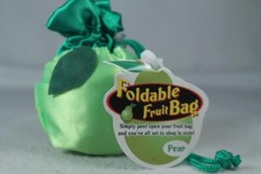 Lightweight Foldable Fruit Market Bag-Pear Folds inside itself NWT!