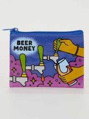 Blue Q COIN Pouch Purse bagFUN CHANGE- Beer Money 2025 BlueQ