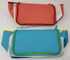 Trader Joe’s Mini Insulated Bag Teal & Peach Tote Set NWT