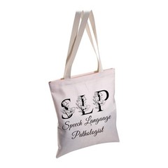 Speech Language Pathologist SLP Tote Bag for Women Student Graduation Gift