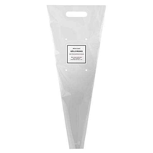 HEADS Made in Japan OPP Bags 21 x 50cm Clear 100 Bags Bouquet Sleeves with