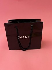 CHANEL Paper Reusable Shopping Ba Black 4.5″ x 5.5 ” x 2.5″