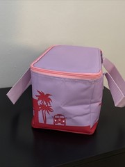 1 Trader Joe’s 2026 Mini Insulated Tote Summer Fun Ltd Ed Pink/Violet