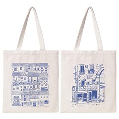 Vintage Tote Bag – Cute Canvas Aesthetic Tote for Women – Reusable Cottage