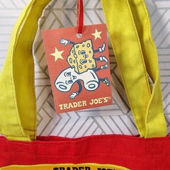 Trader Joe’s Bag Reusable Canvas NEW Cheese Adventures shopping Heavy DutyLarge