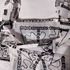 Ikea Karismatisk Black/White Foldable Shopping Bag Stocking Filler