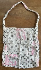 5 LOT Free People Floral Shopping Tote Bag Reusable Eco Medium 15 x 11 x 2.5