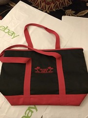 TRADER JOE’S XL Red & Black INSULATED Cooler Tote Bag Nice