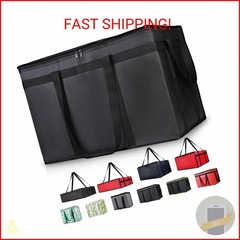 CIVJET Insulated Food Delivery Bag, XXXL Insulated Reusable Grocery Cooler/Hot B