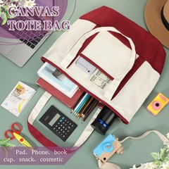 Dark Canvas Totes, 9-Pack, 18″: Pockets Galore for All Your Shenanigans!