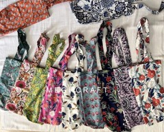 Wholesale Lot 50Pcs Assorted Cotton Shopping Bags Reusable Carry bags Tote bags