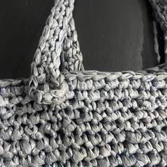 Handmade Shopping Bag Made From Plastic Grocery Bags