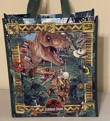 New Jurassic Park Durable Reusable Tote Bag!