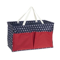 Red White Blue Krush Container AllPurpose Utility Tote Bag Pockets Storage