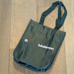Lululemon Large Small Lot of 4 Reusable Shopping Tote Bags 💚 Forest Green 💚NEW
