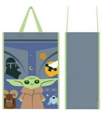(3) Star Wars Mandalorian Grogu Reusable Shopping Tote Bags 13.5″x19″x8″ NWT