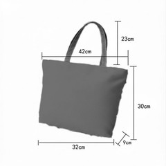 Reusable Tote Bag Floral Pink/Green/White Print Multicolor/Gray Handles