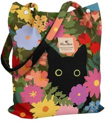 Corduroy Tote Bag Women Reusable Pocket Buckle Cute Aesthetic Shoulder Work
