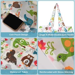Extra Large 50Lbs Foldable Reusable Shopping Bags with Handles Fold Up Shopping
